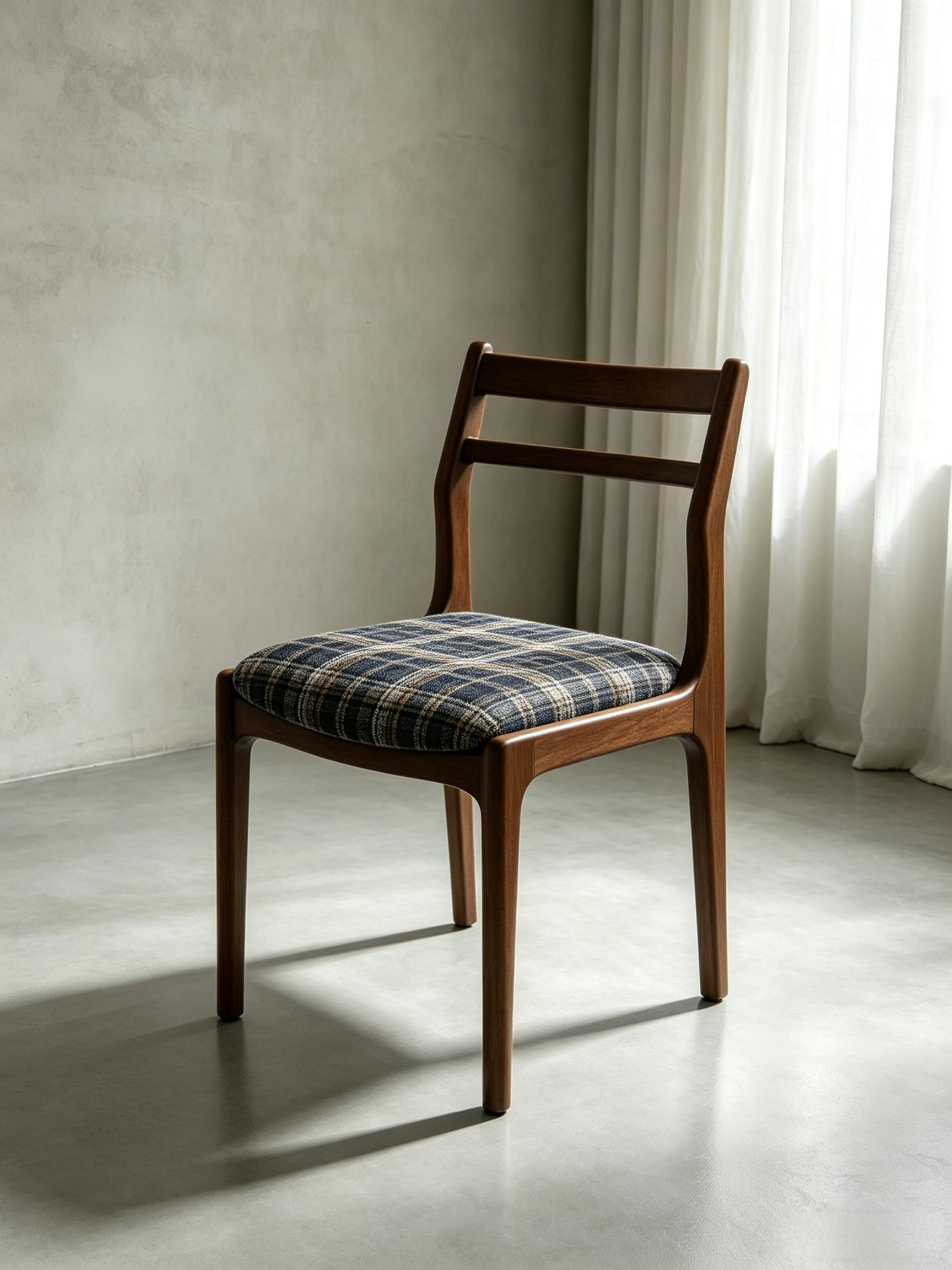 YZ314-2 Solid Wood Dining Chair Modern Upholstered Restaurant Chair