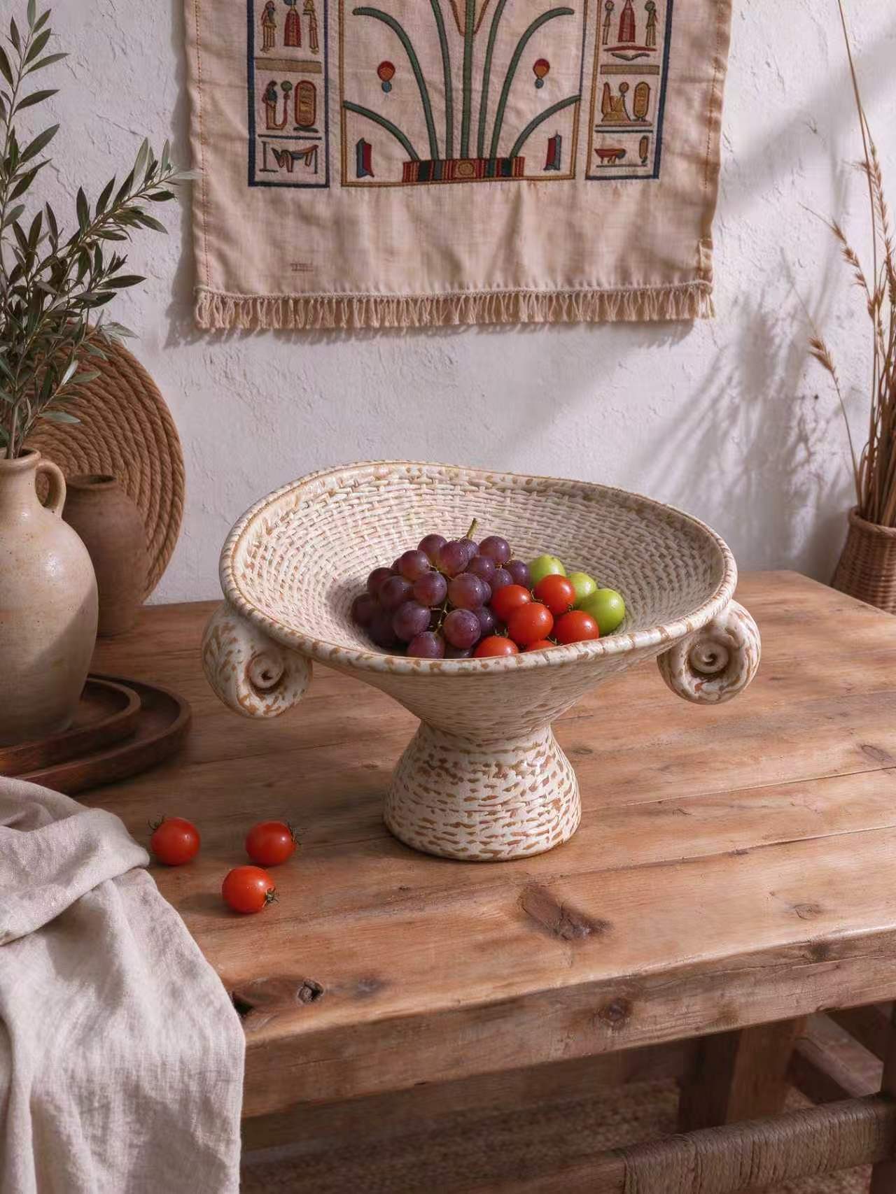 A05-2 Gaoliang Fruit Porcelain Pottery Ceramic Plate Bowls (A05)