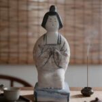 Gaoliang Ceramic Tang Dynasty Court Ladies Ornaments Sculpture(CMS63)